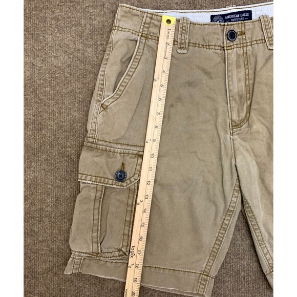 American Eagle Shorts Mens 32 Flat Front Lived In Cargo Utility Cotton Hike Camp - Picture 3 of 10